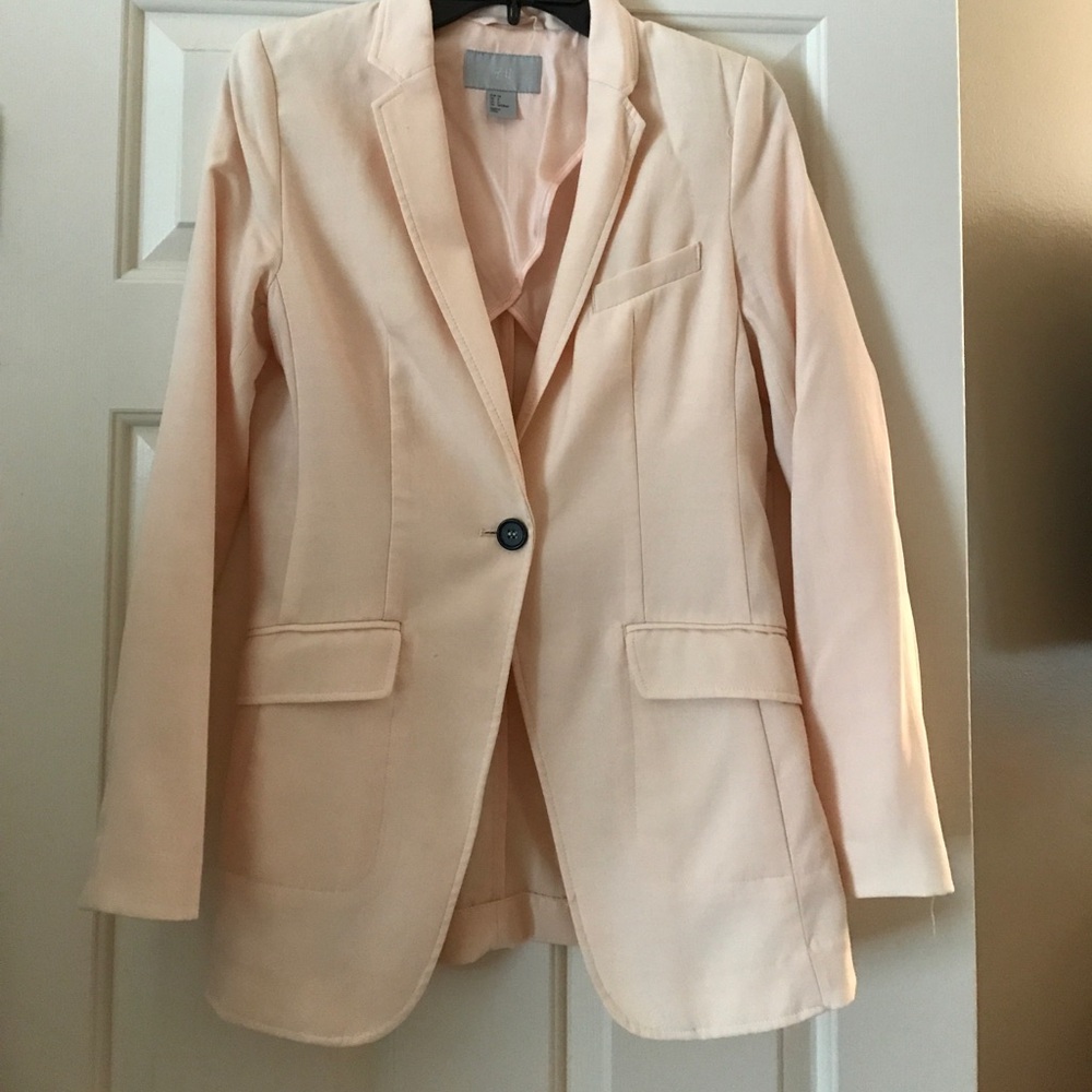 H&M Light Peach Single-Button Blazer